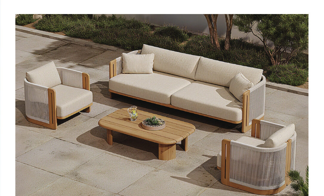 Outdoor sofa on terrace